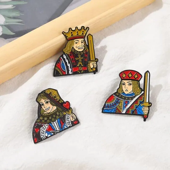 King and Queen Pins (Set Of 2)