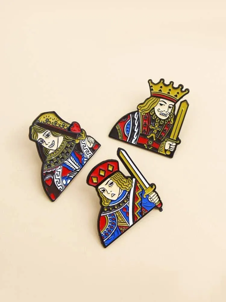 King and Queen Pins (Set Of 2)