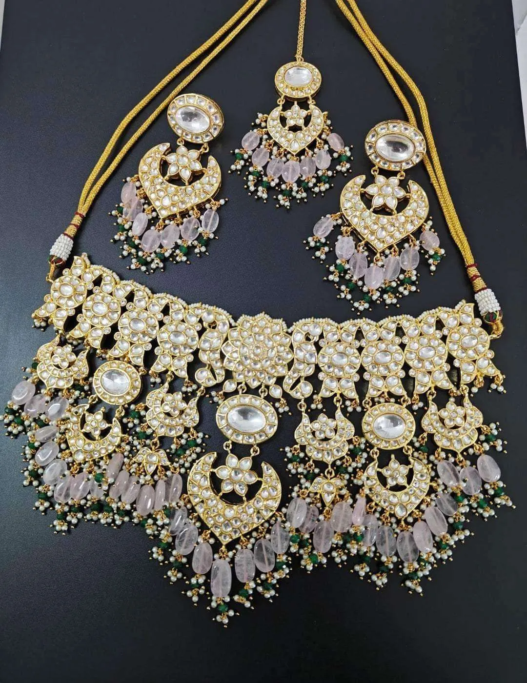 Kundan Jadau Polki Necklace Set