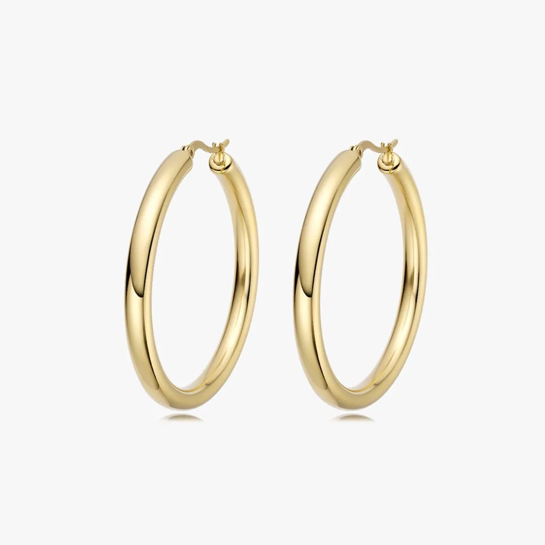 Large Classic hoop earrings