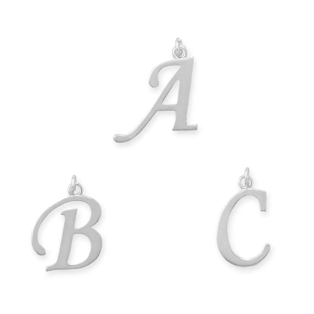 Large Polished Letter Pendant (A-Z)