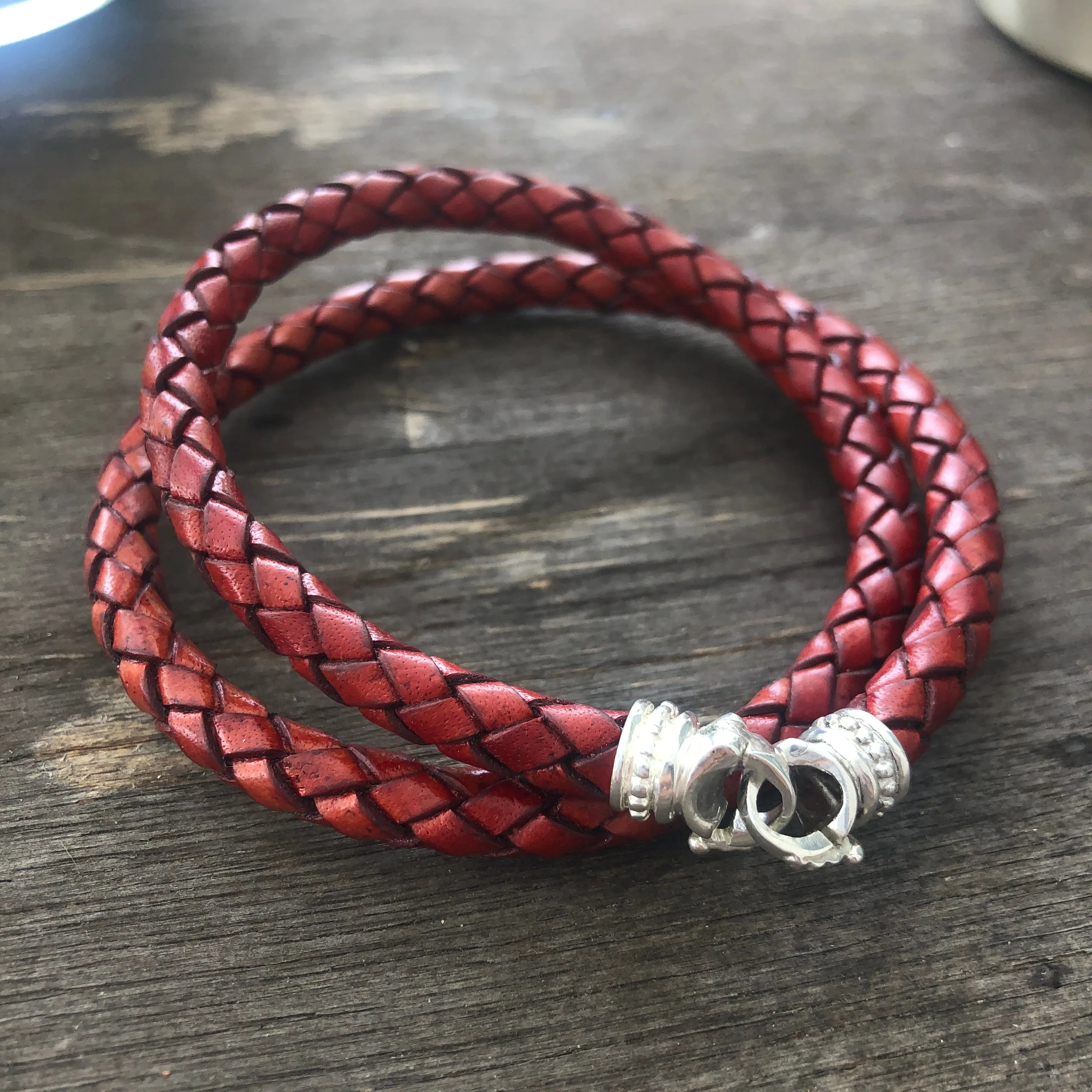 Leather Necklace Chord with Connections