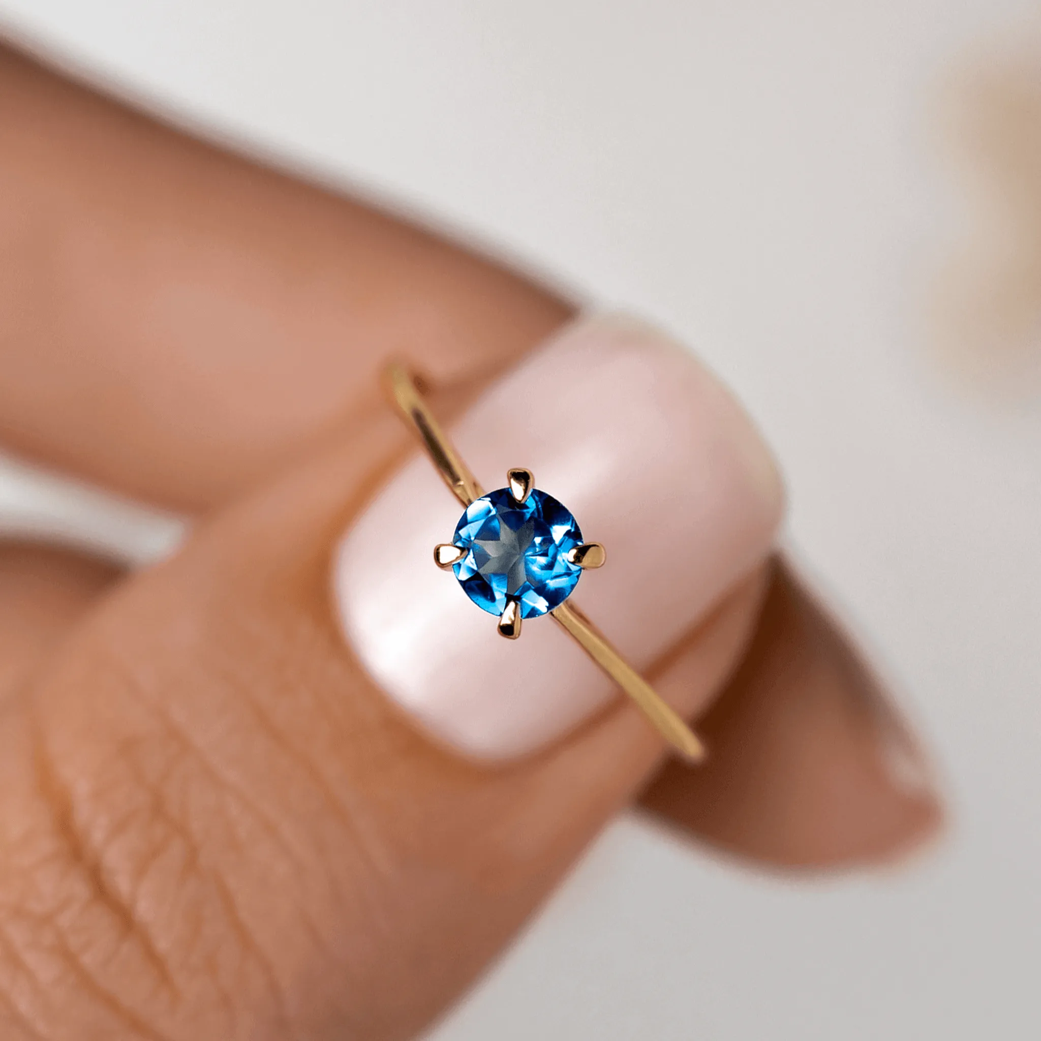 London Blue Topaz Ring - Lilly