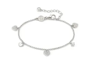 LUCENTISSIMA bracelets in 925 sterling silver and cz (PENDANTS) Silver Heart