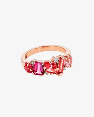 Nadima Blend Red Ombre Ring