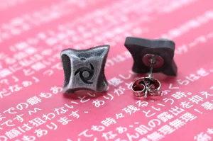 Ninja Job Icon Stainless Steel Studded Earrings Pair - FFXIV