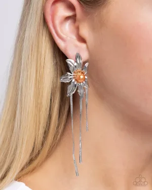 Paparazzi Earring ~ Pearl Panorama - Orange