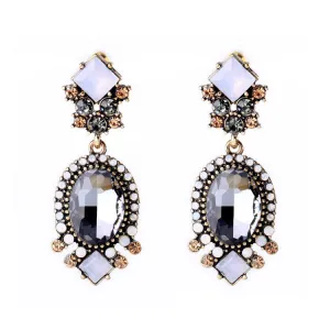 Party Luxury Cubic Zirconia Earrings Brinco Women Tide Clearly Brand Jewelry