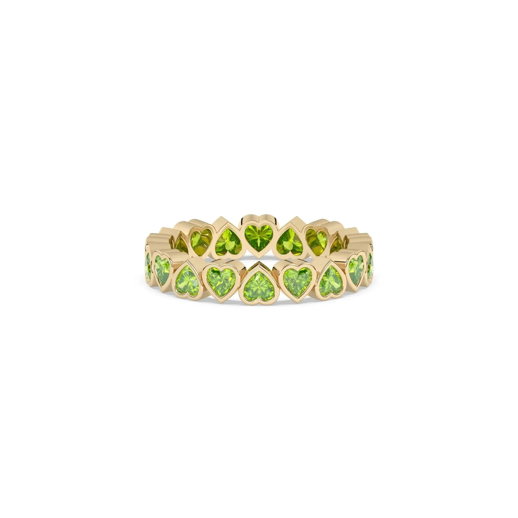 Peridot Heart Ring