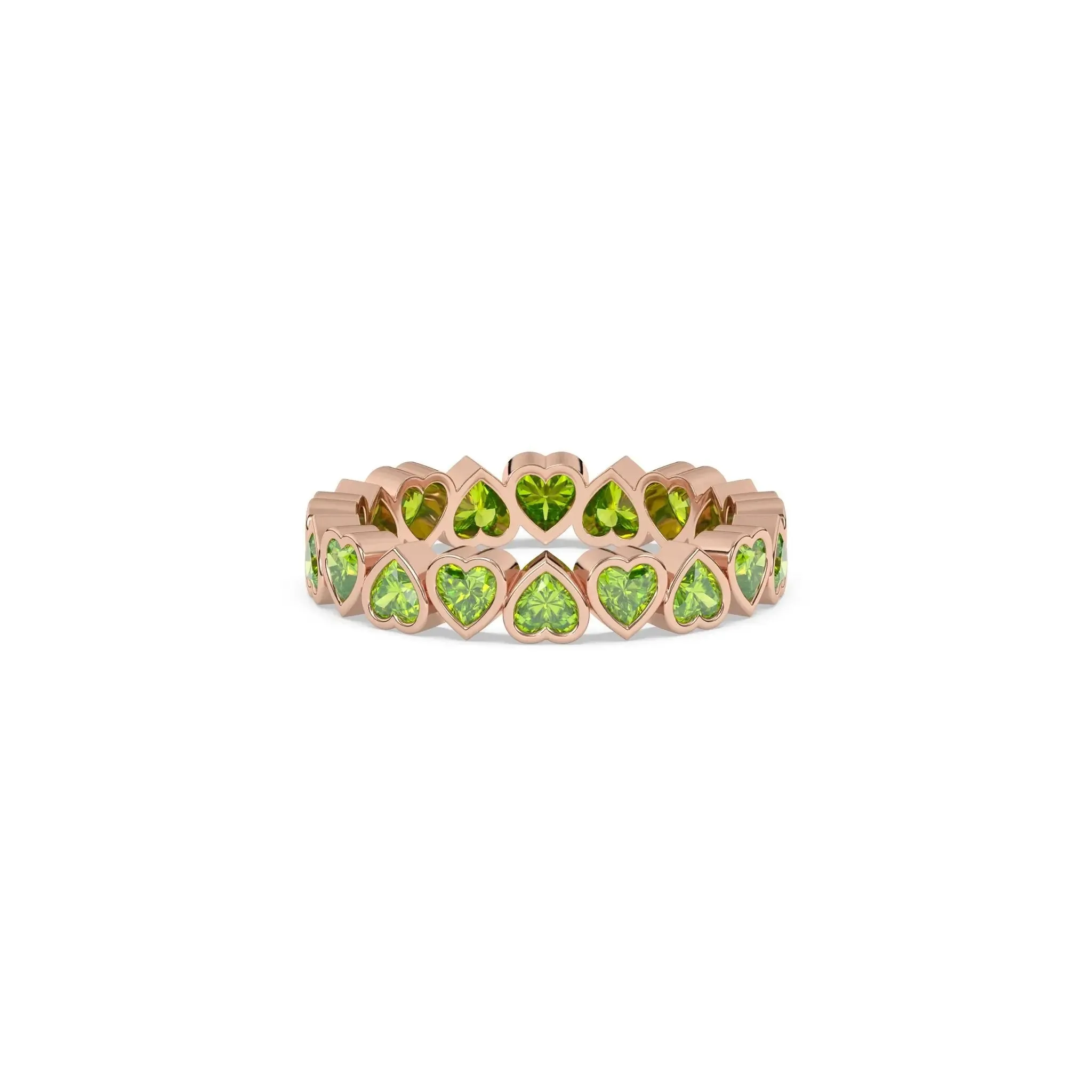 Peridot Heart Ring