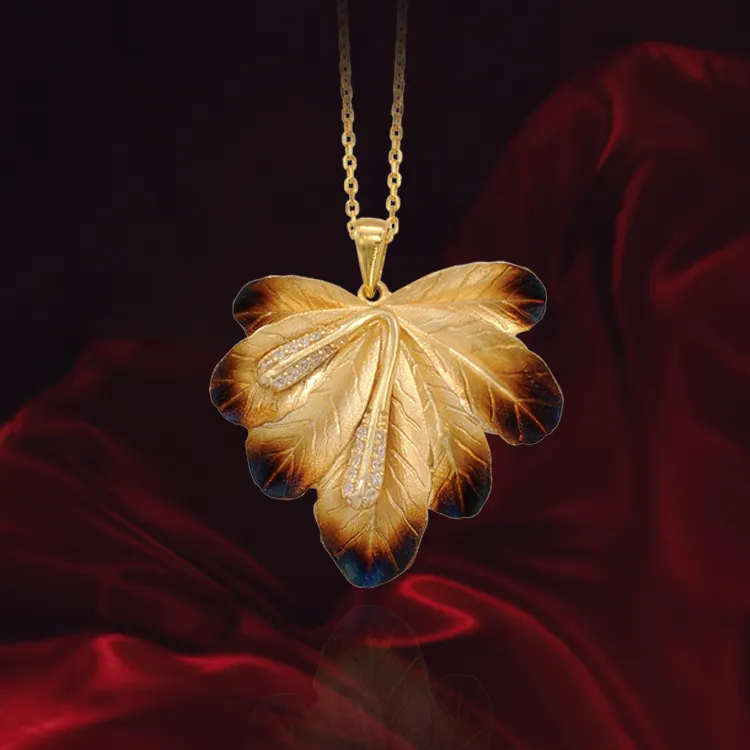 Petal Cluster Ember Pendant