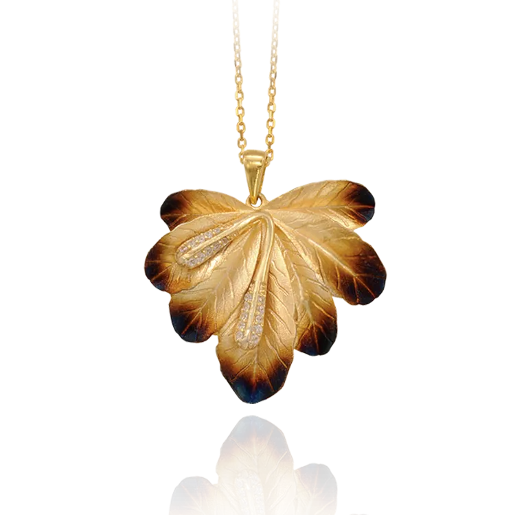 Petal Cluster Ember Pendant