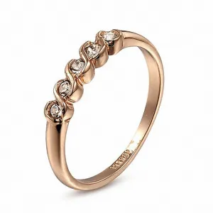 Real Italina Rigant Genuine Austrian Crystal gold Plated Fashion Rings for Women healthy Anti Allergies Zirconia