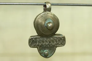 Round Silver Telsum with Bar from Ethiopia