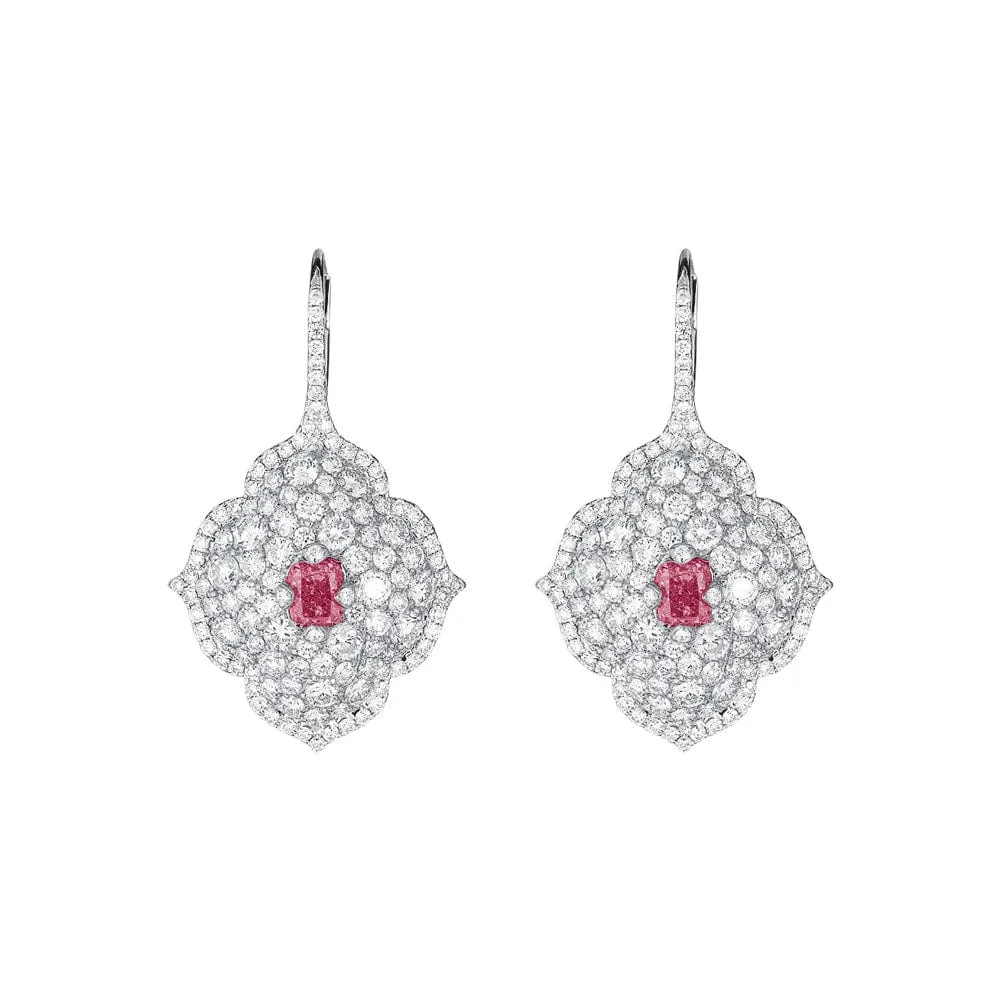 Ruby and Diamond Pasha Earrings