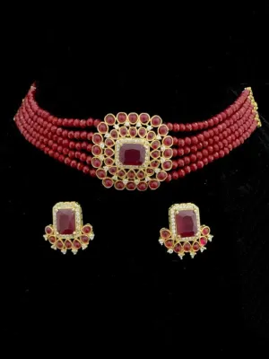 Ruby Red Choker