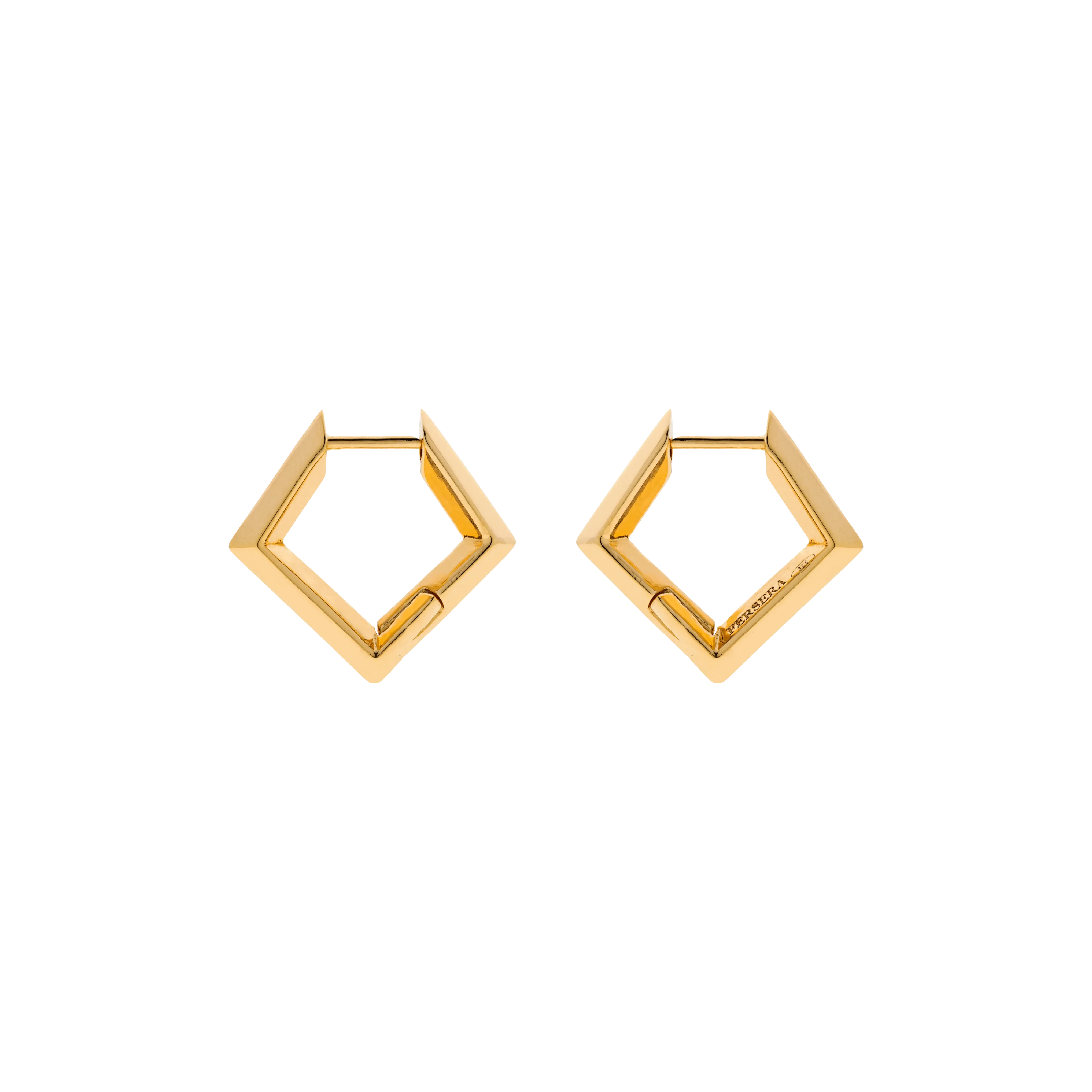 Sculptura square earrings