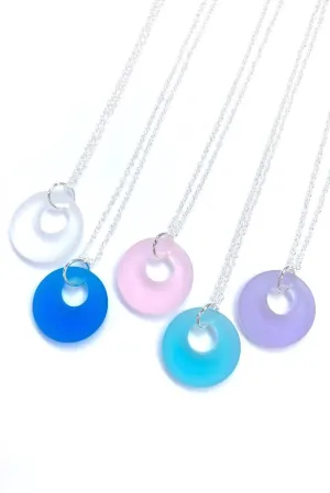 Sea Glass Donut Necklace