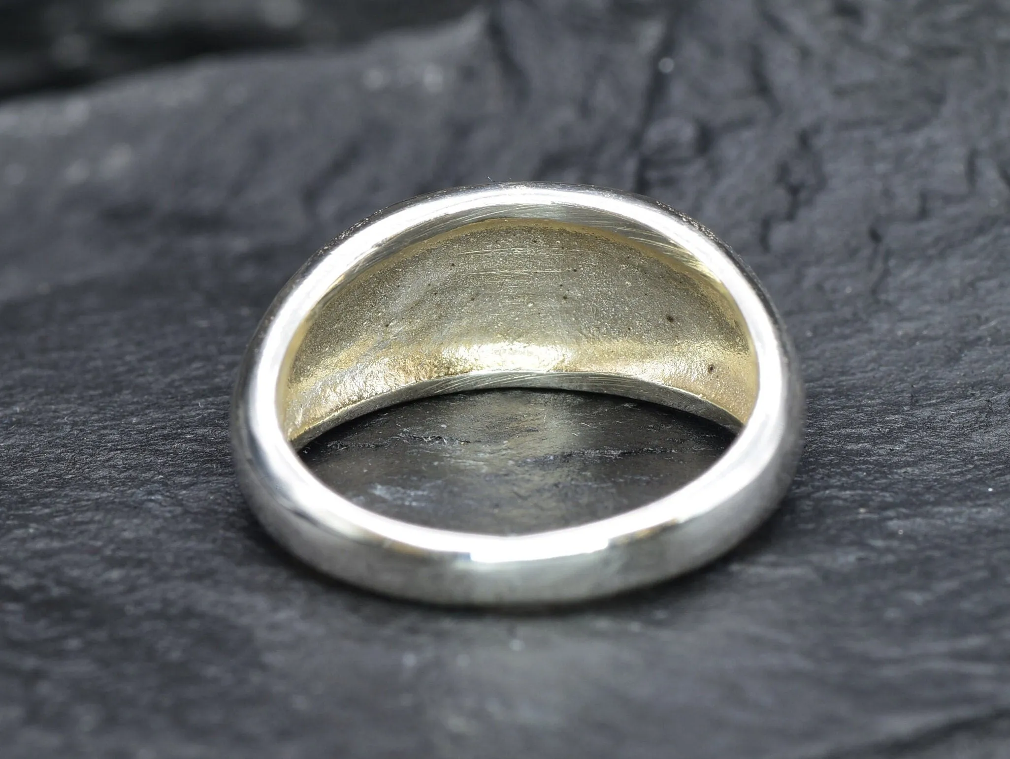 Silver Signet Ring - Minimalist Modern Ring - Flat Top Ring