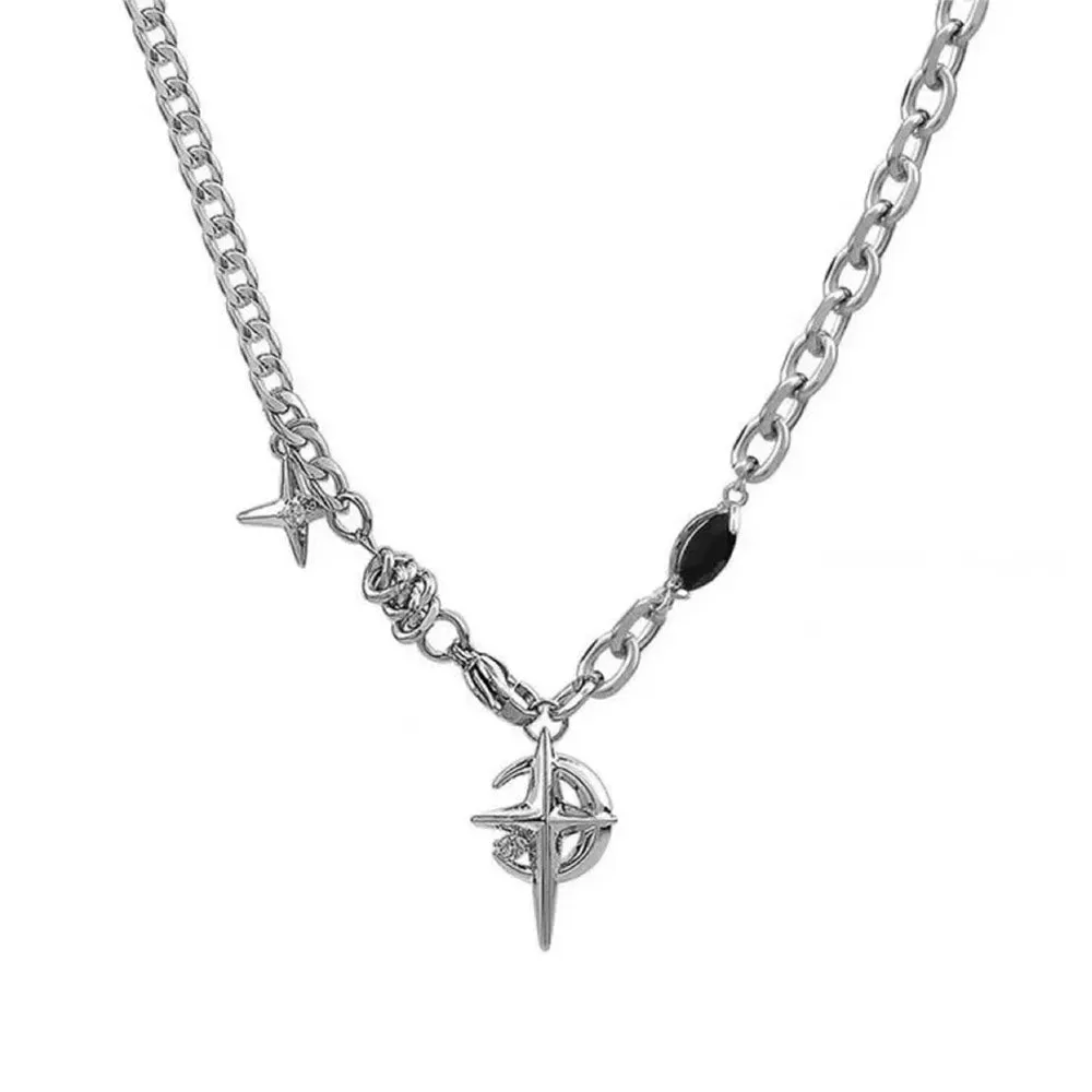 Silver Star Chain Necklace