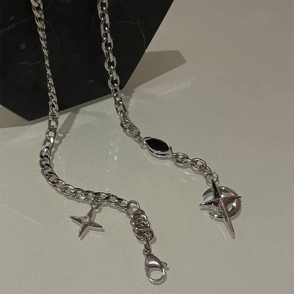 Silver Star Chain Necklace