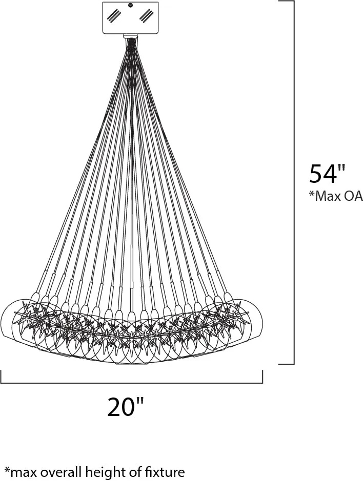 Starburst 19-Light Pendant