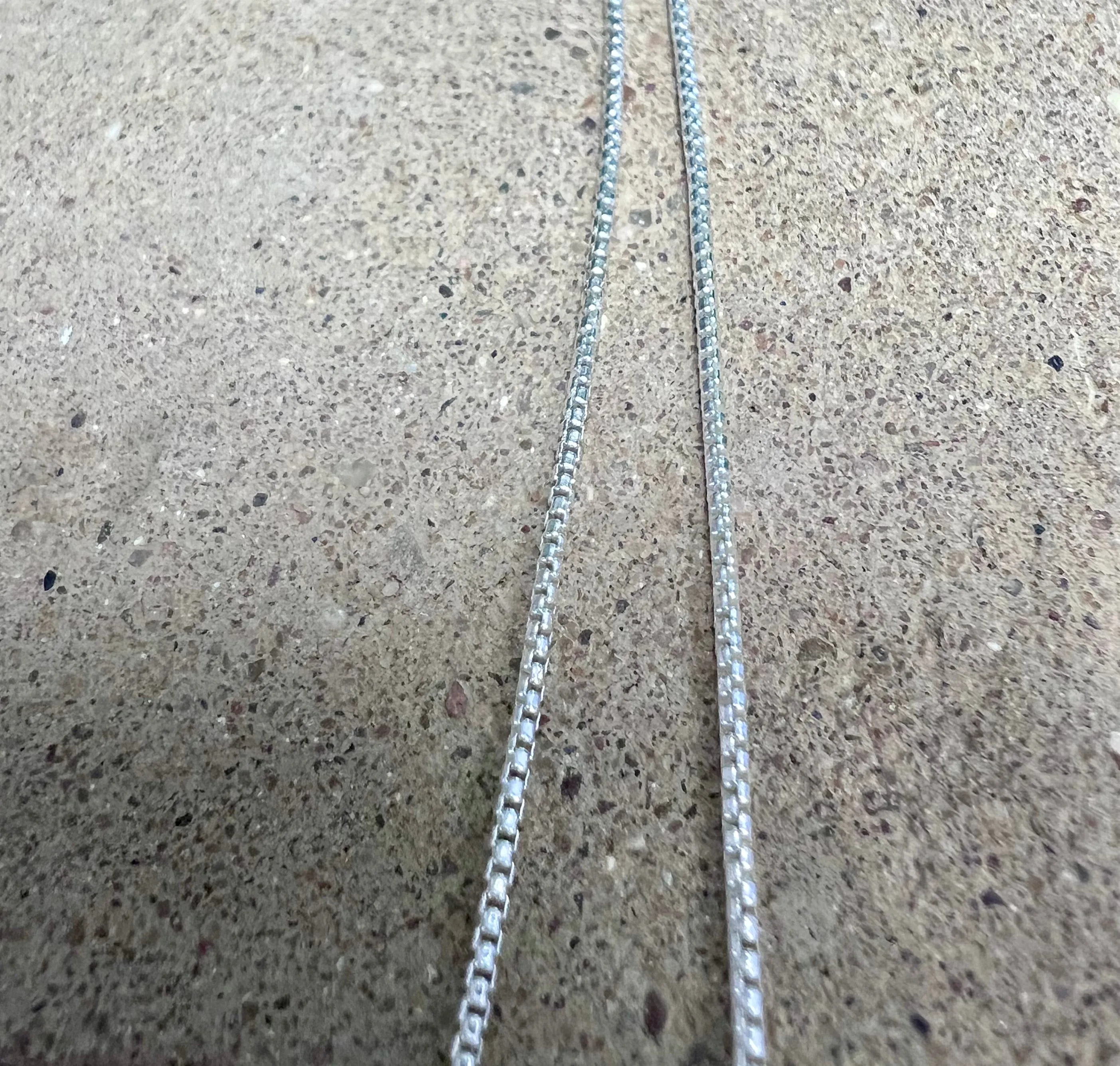 Sterling Silver Fine Box Chain | 24 inch