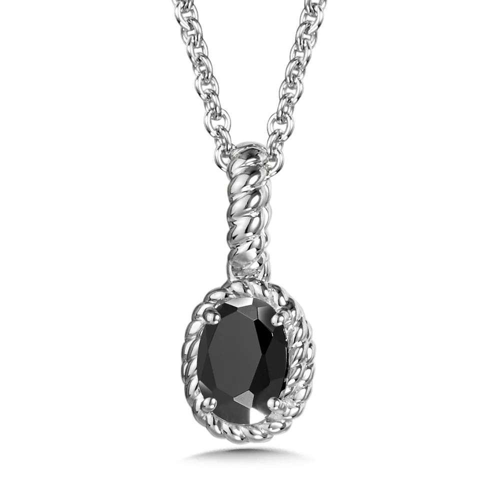 Sterling Silver Onyx Pendant