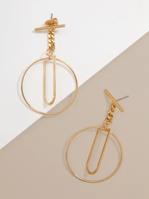 Sybil Toggle Hoop Earring