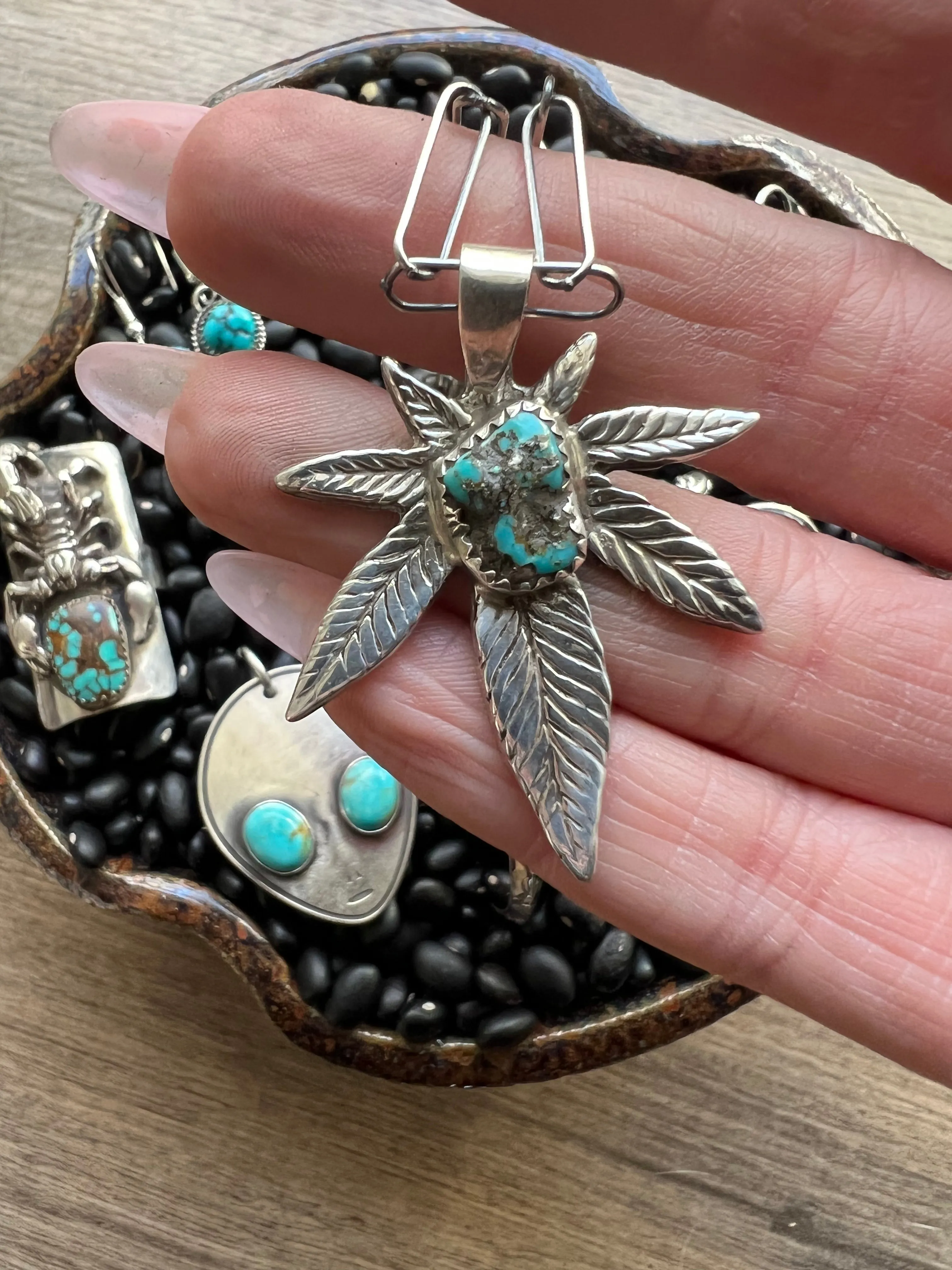 Turquoise Mary Jane Pendant