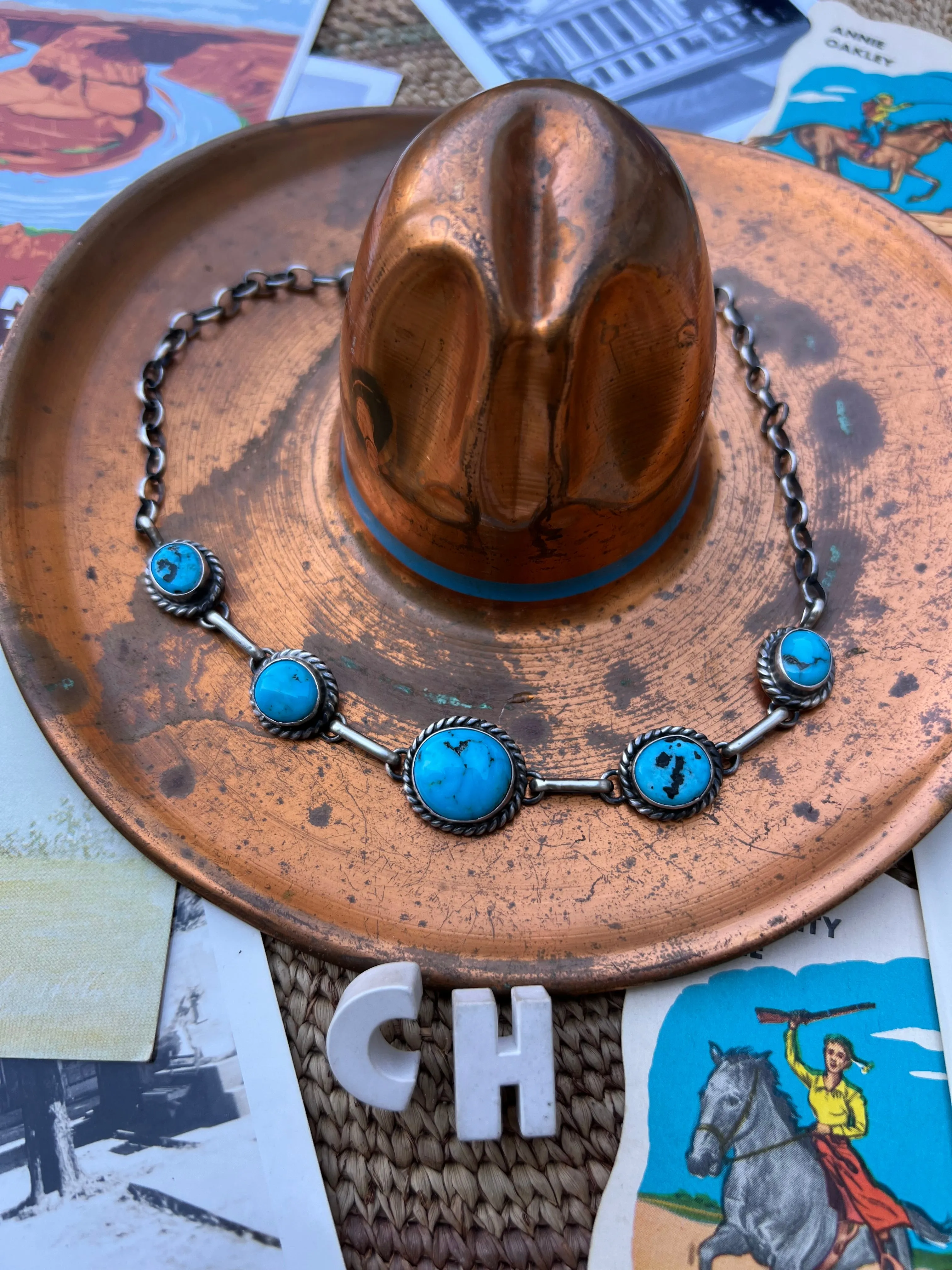 Turquoise Nugget Choker