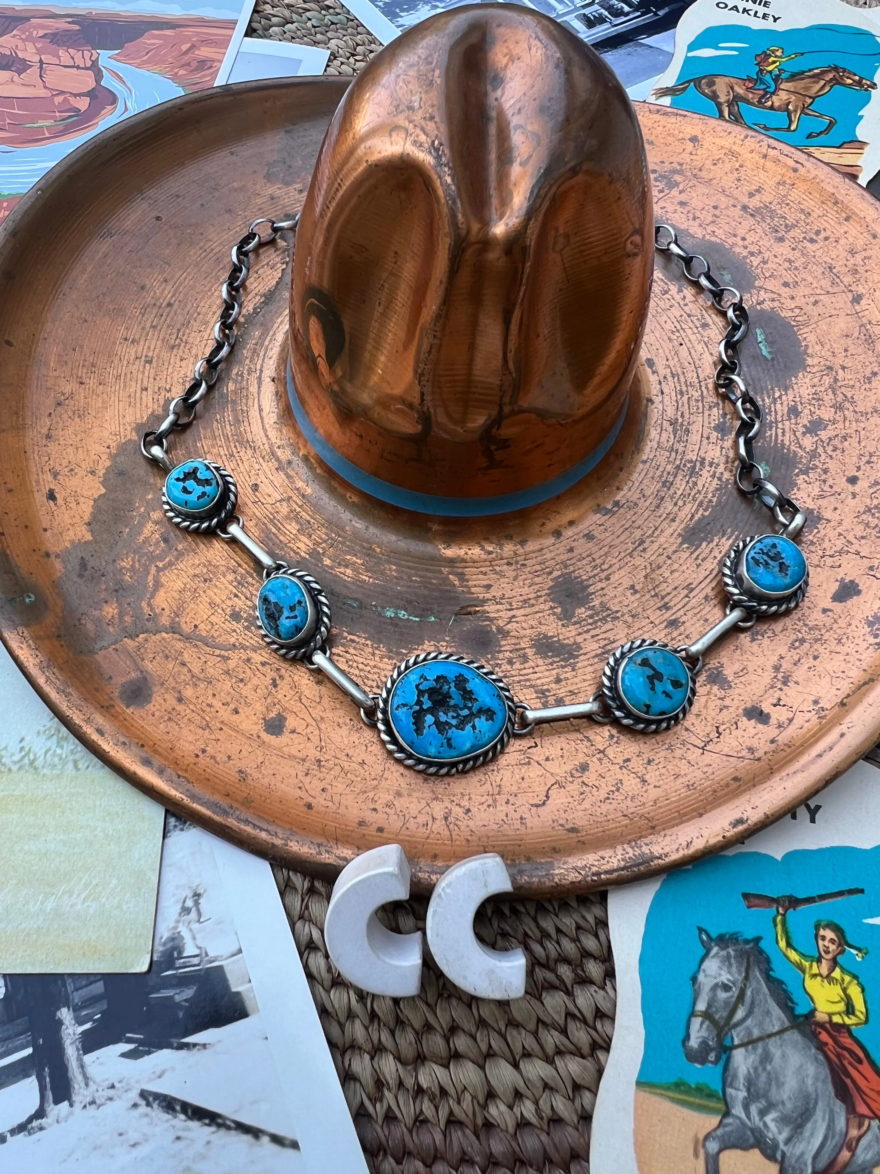 Turquoise Nugget Choker