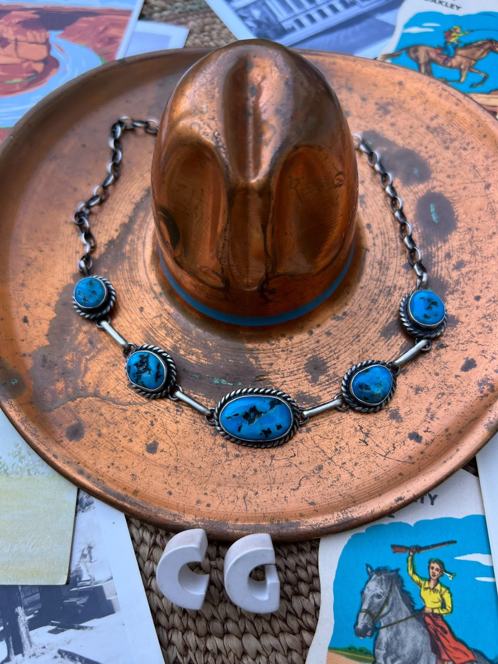 Turquoise Nugget Choker