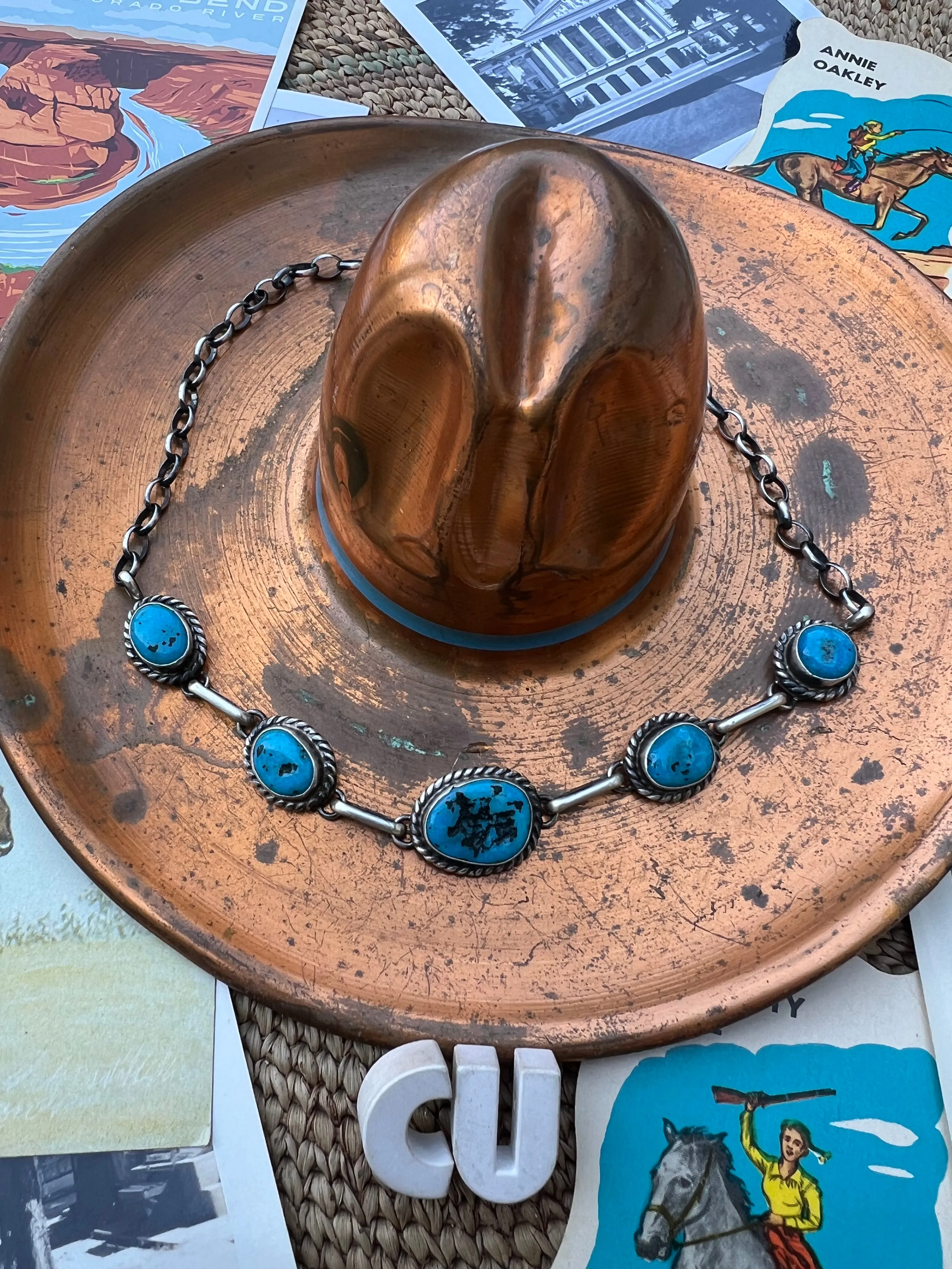 Turquoise Nugget Choker