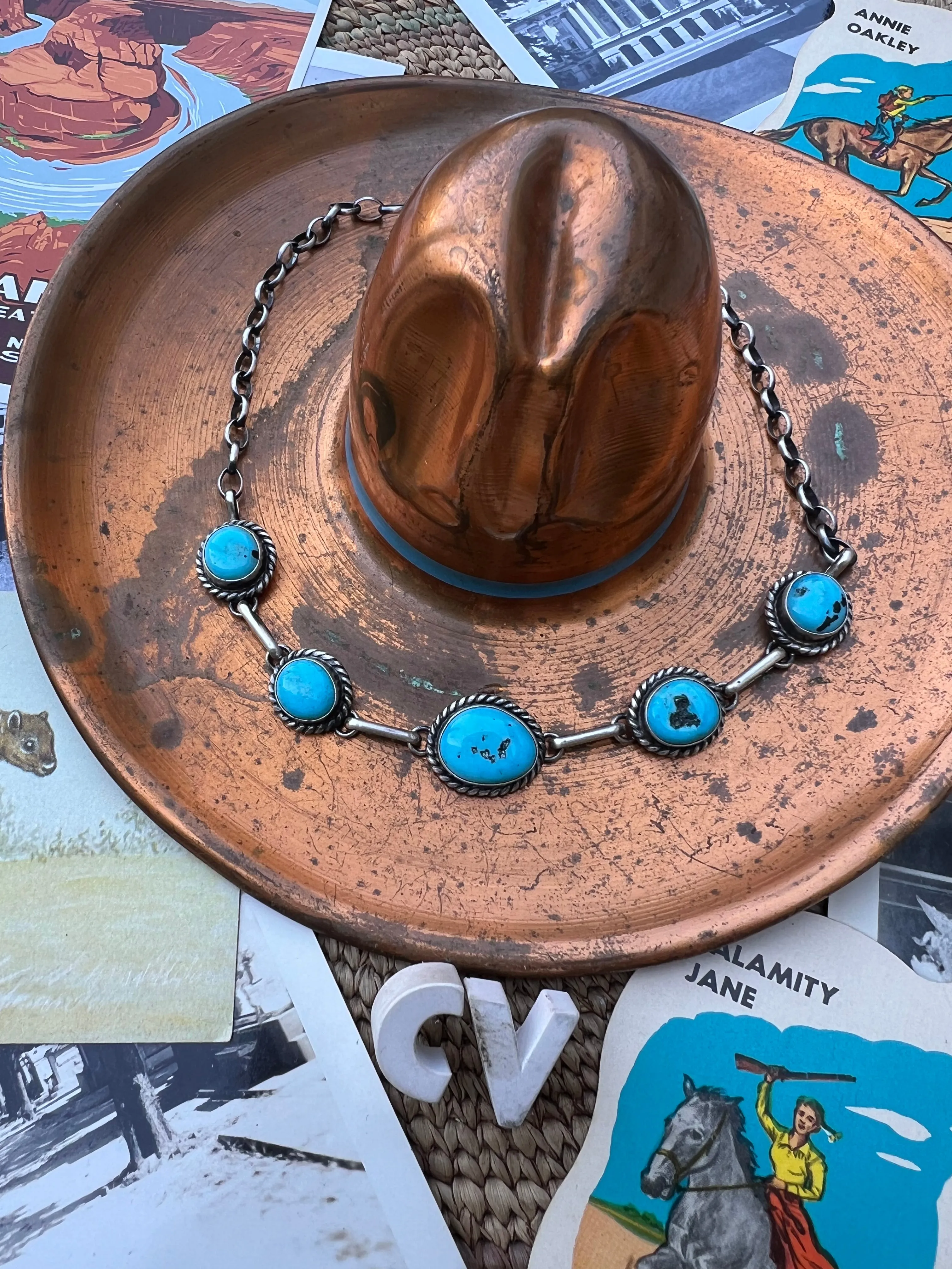 Turquoise Nugget Choker