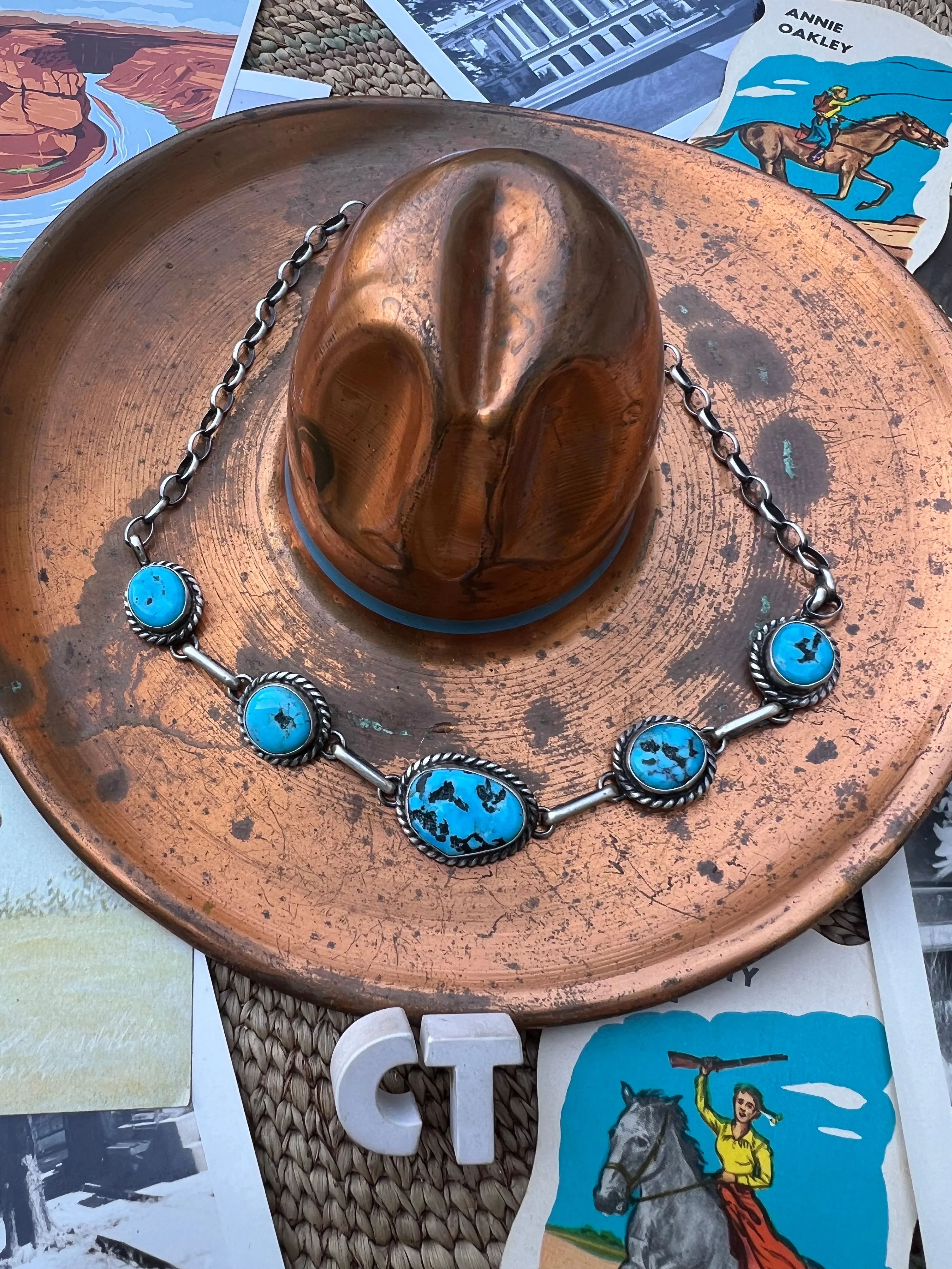 Turquoise Nugget Choker