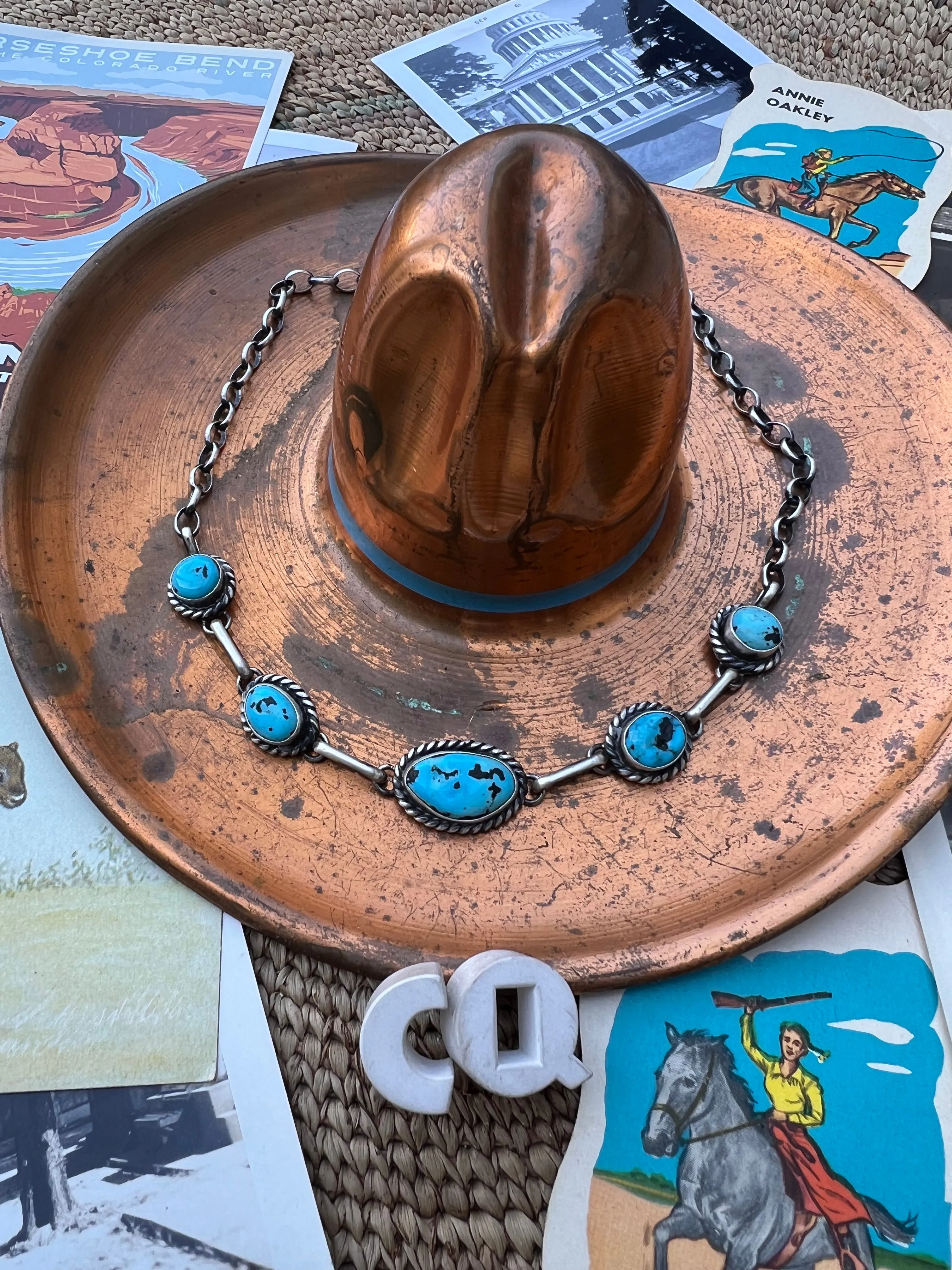 Turquoise Nugget Choker