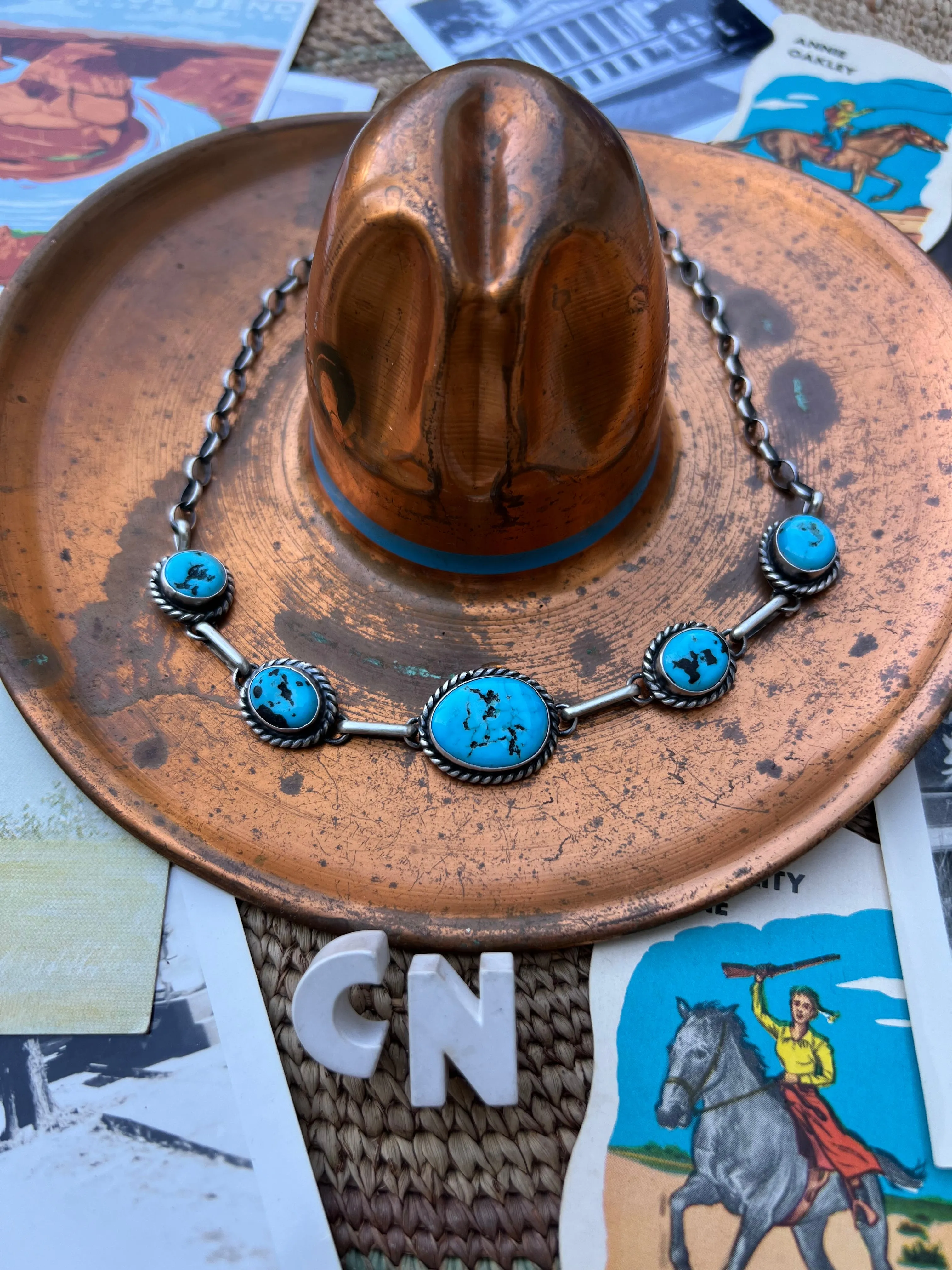 Turquoise Nugget Choker