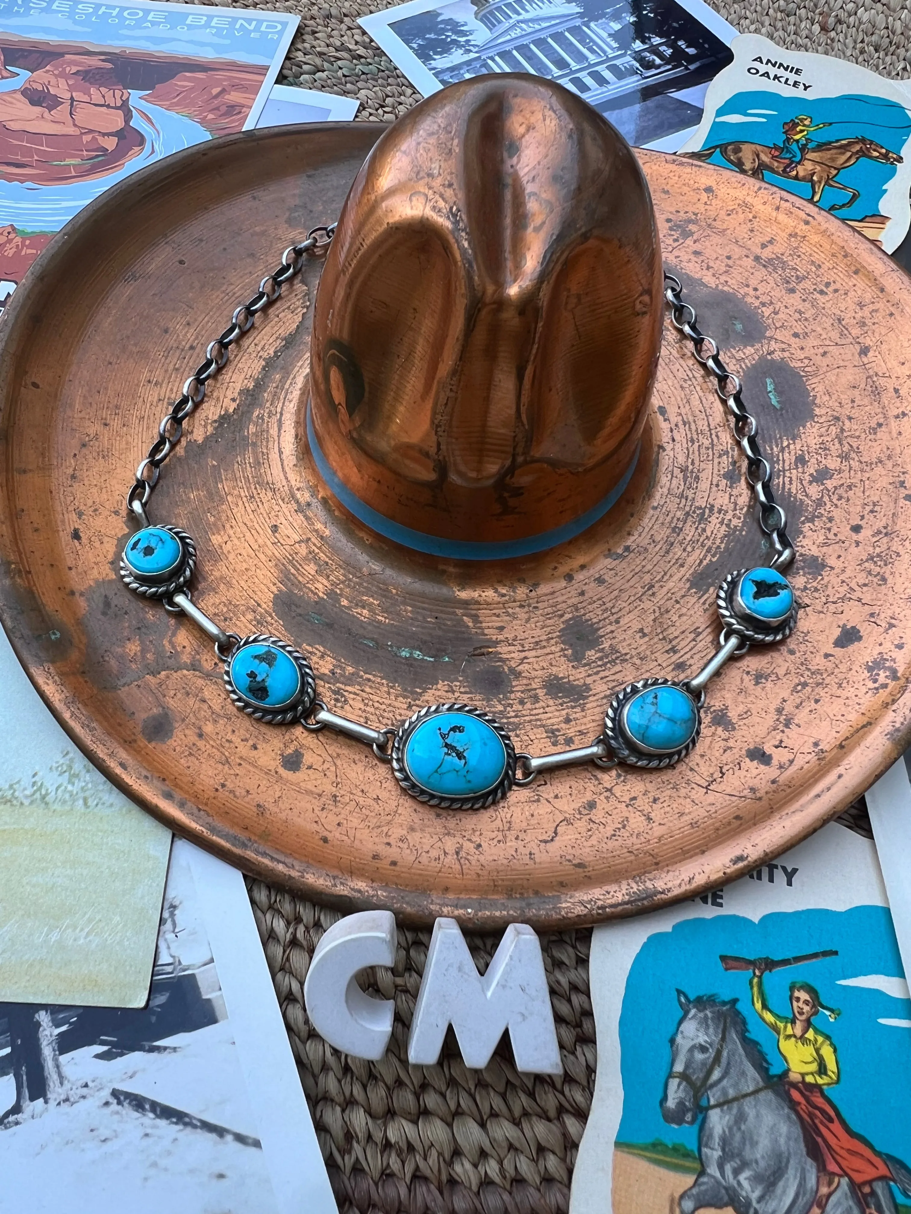 Turquoise Nugget Choker