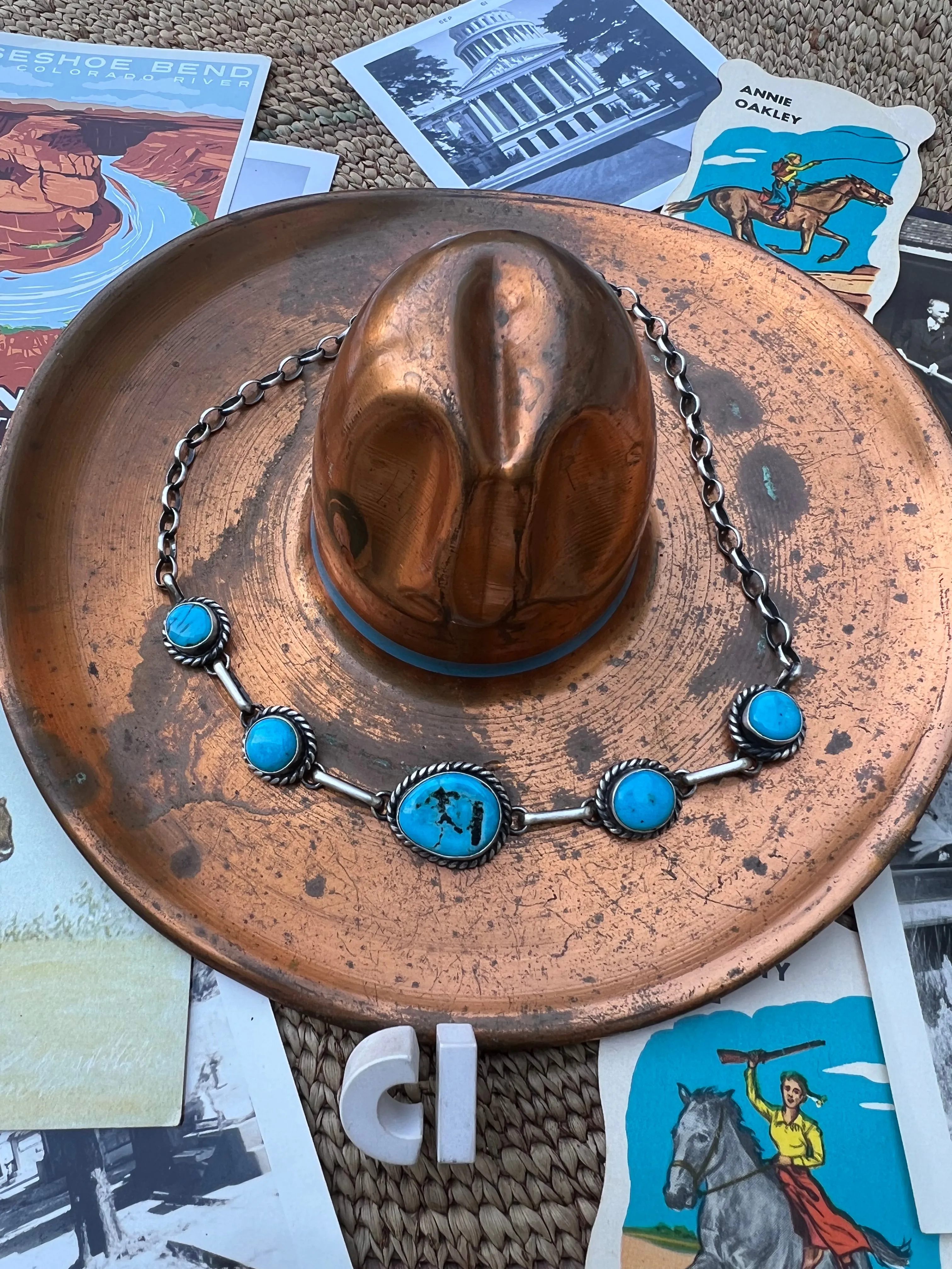 Turquoise Nugget Choker