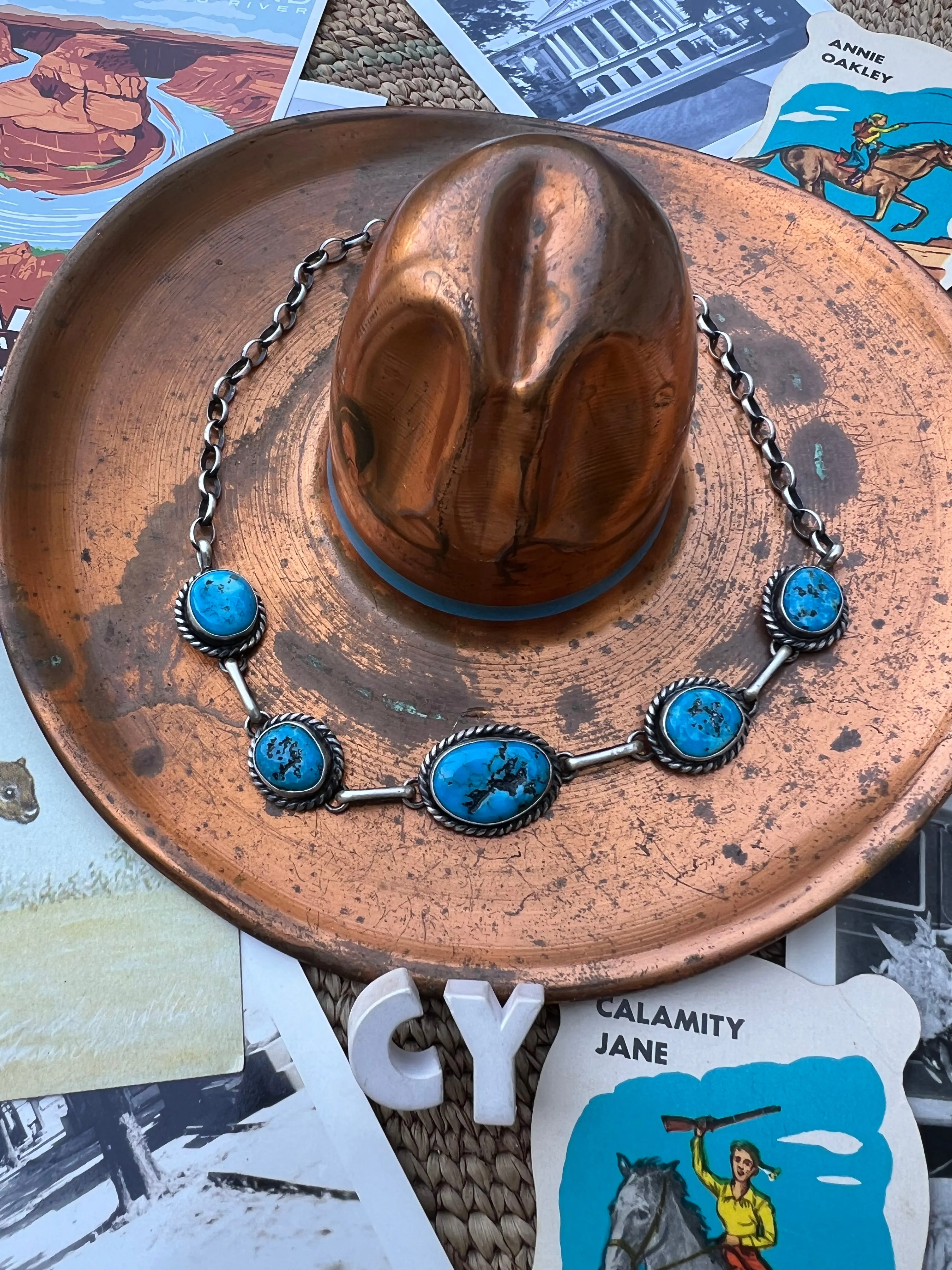 Turquoise Nugget Choker