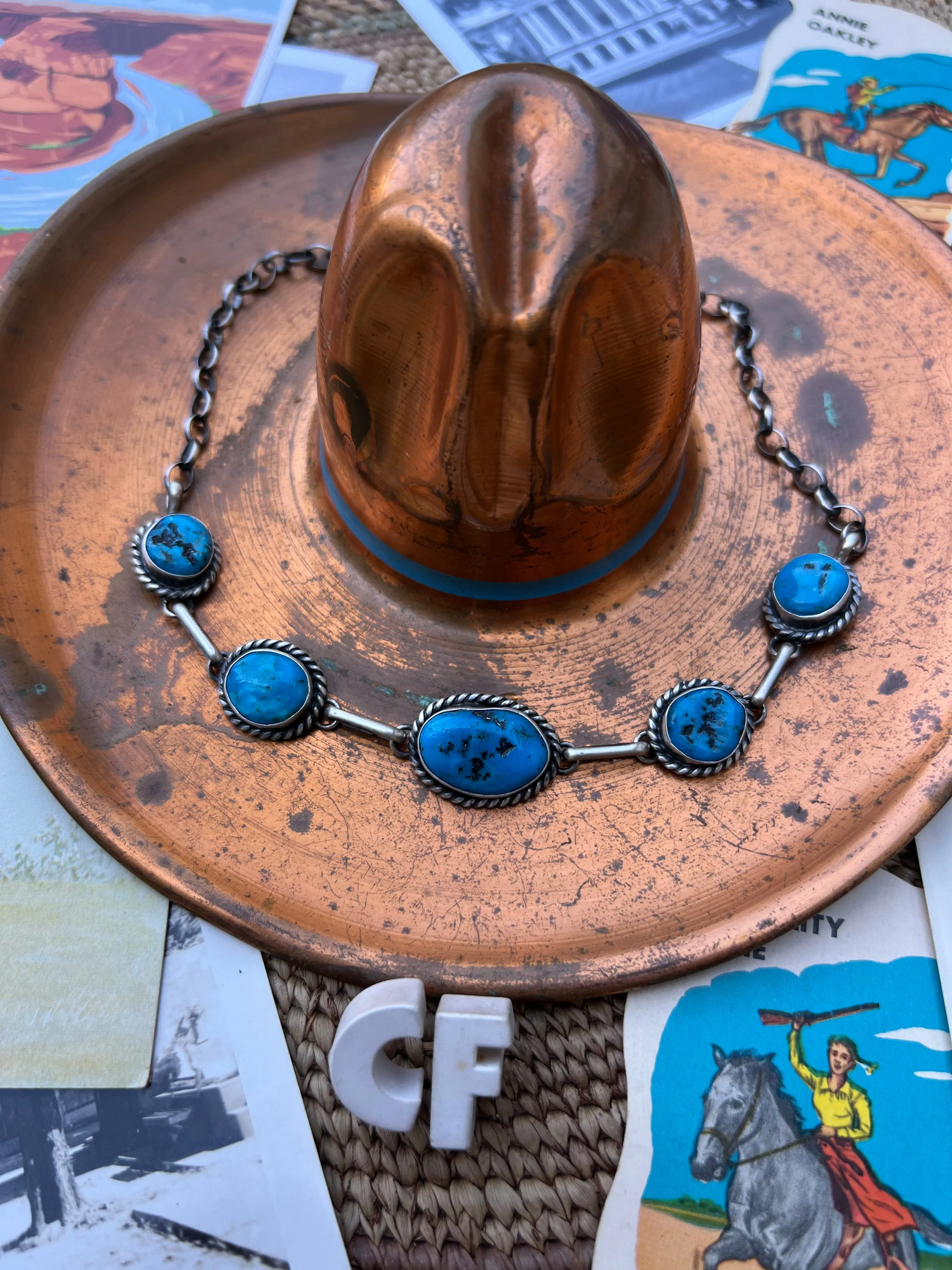 Turquoise Nugget Choker