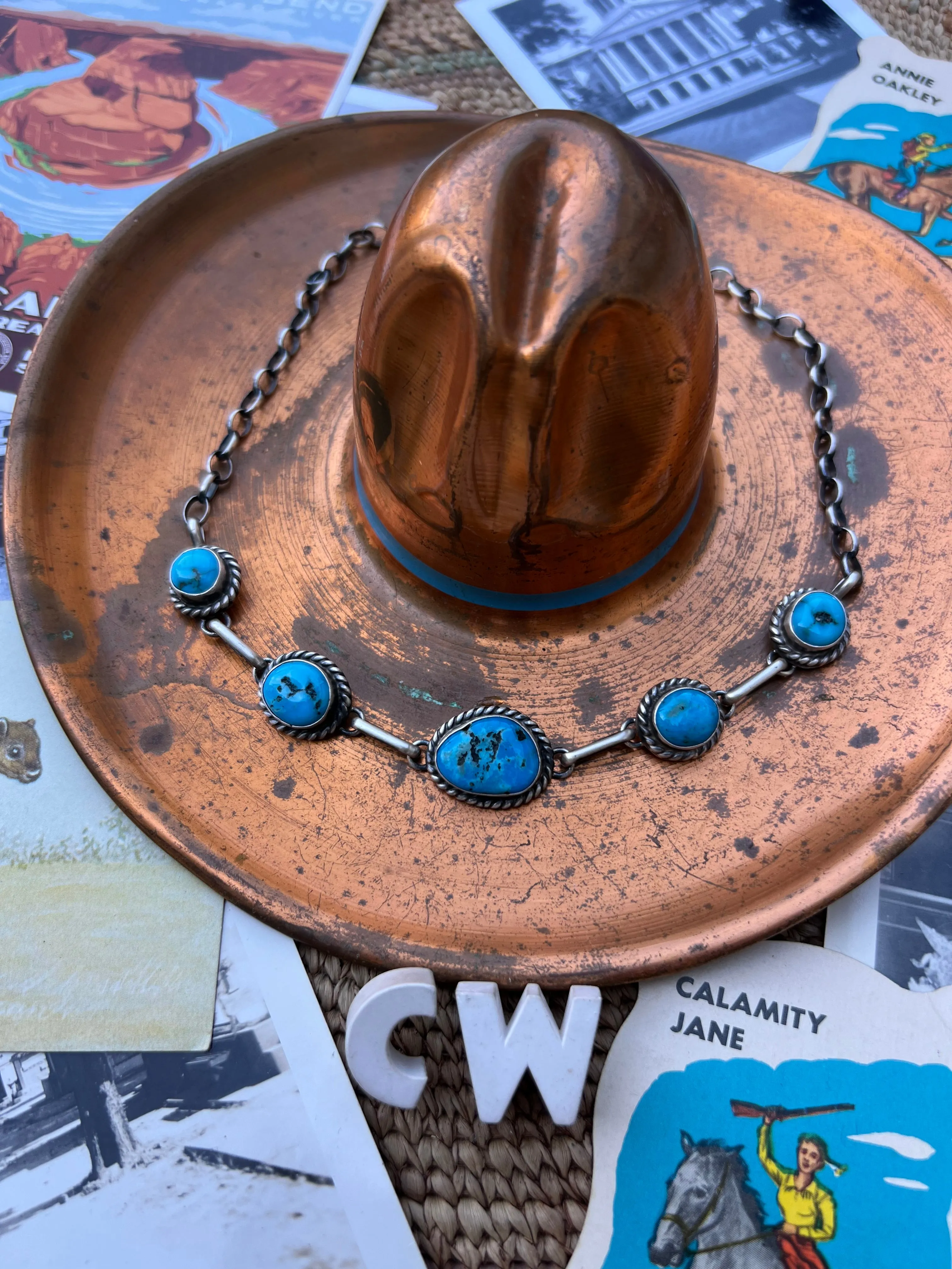 Turquoise Nugget Choker