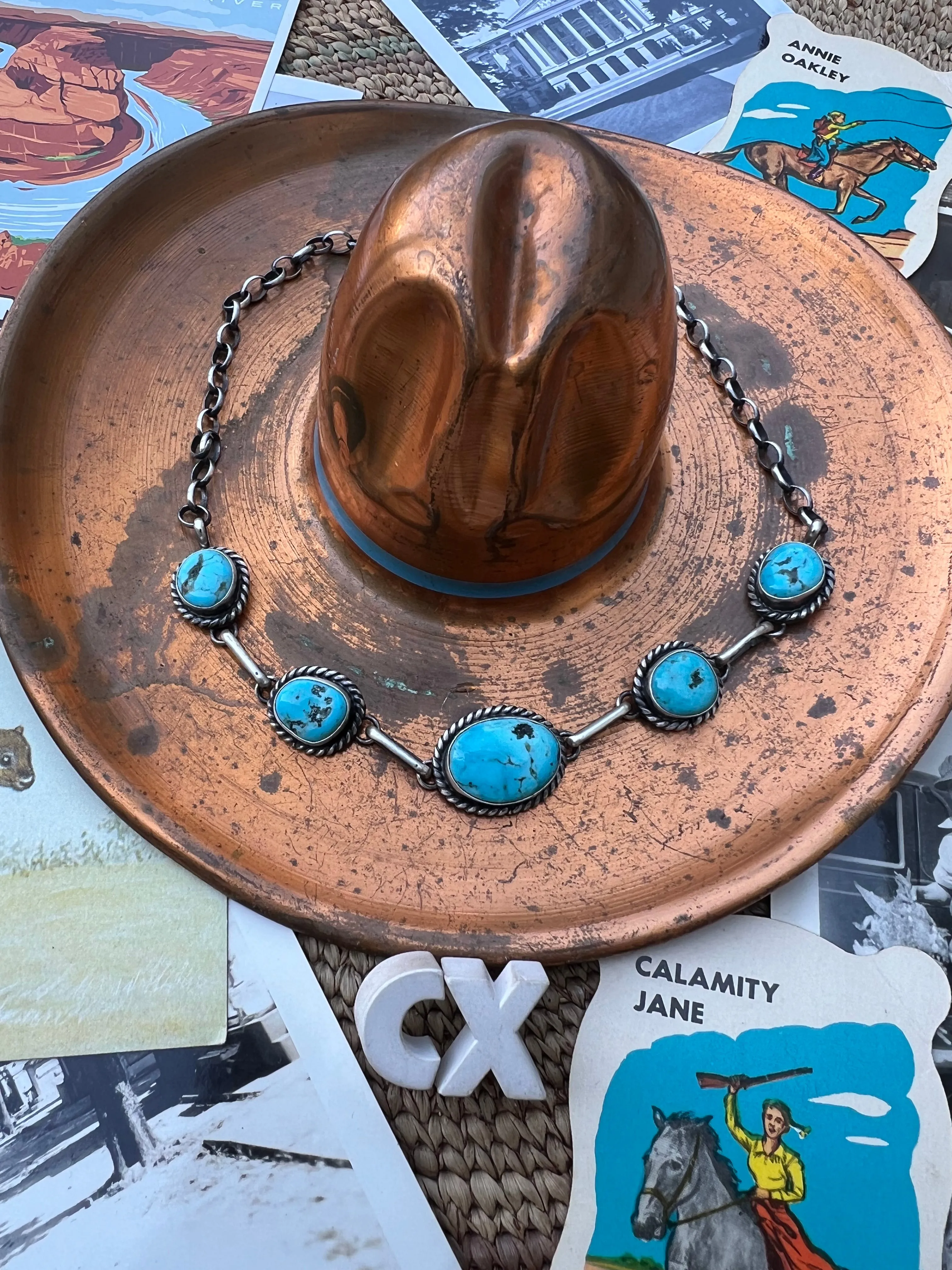 Turquoise Nugget Choker