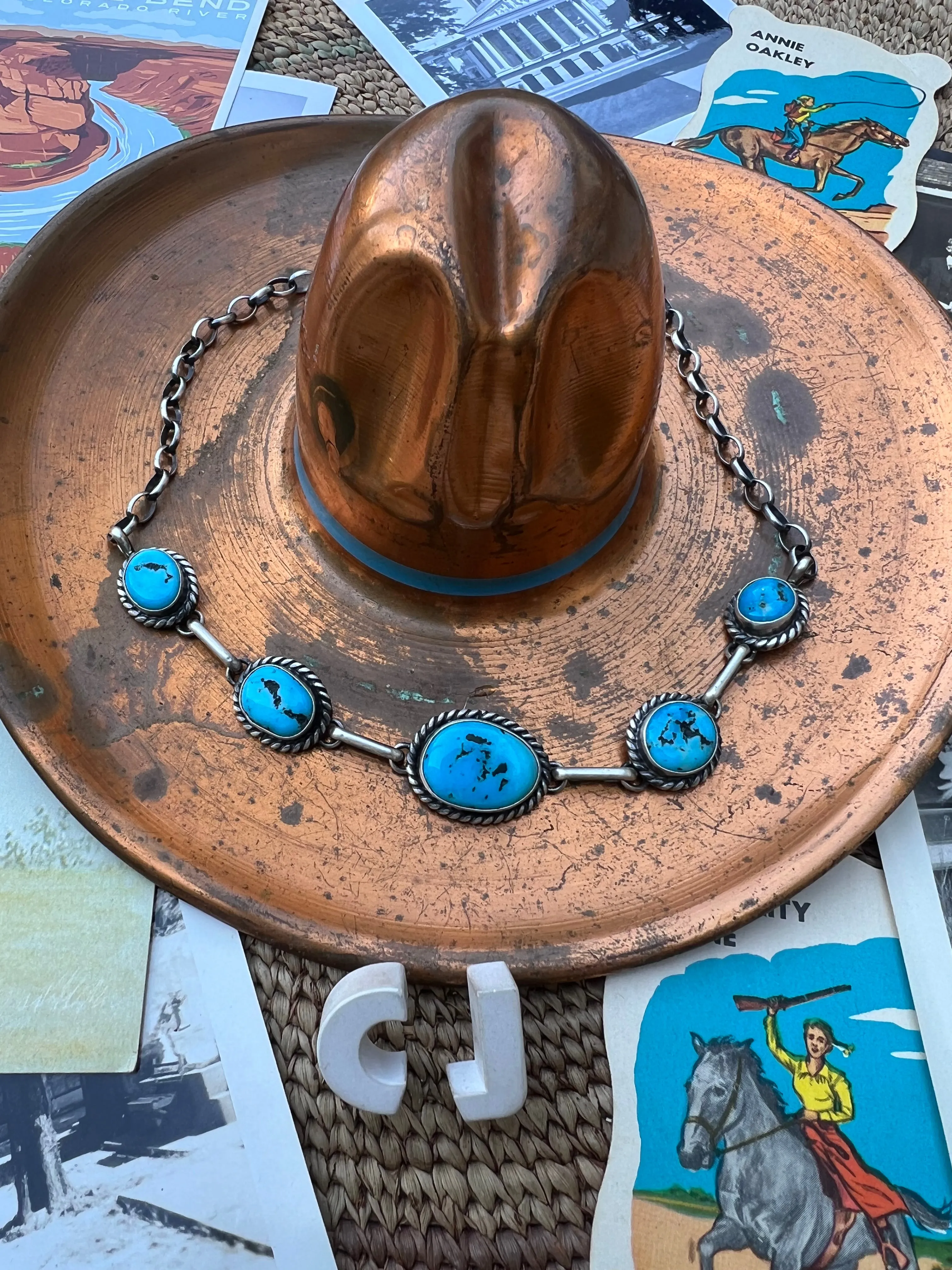 Turquoise Nugget Choker