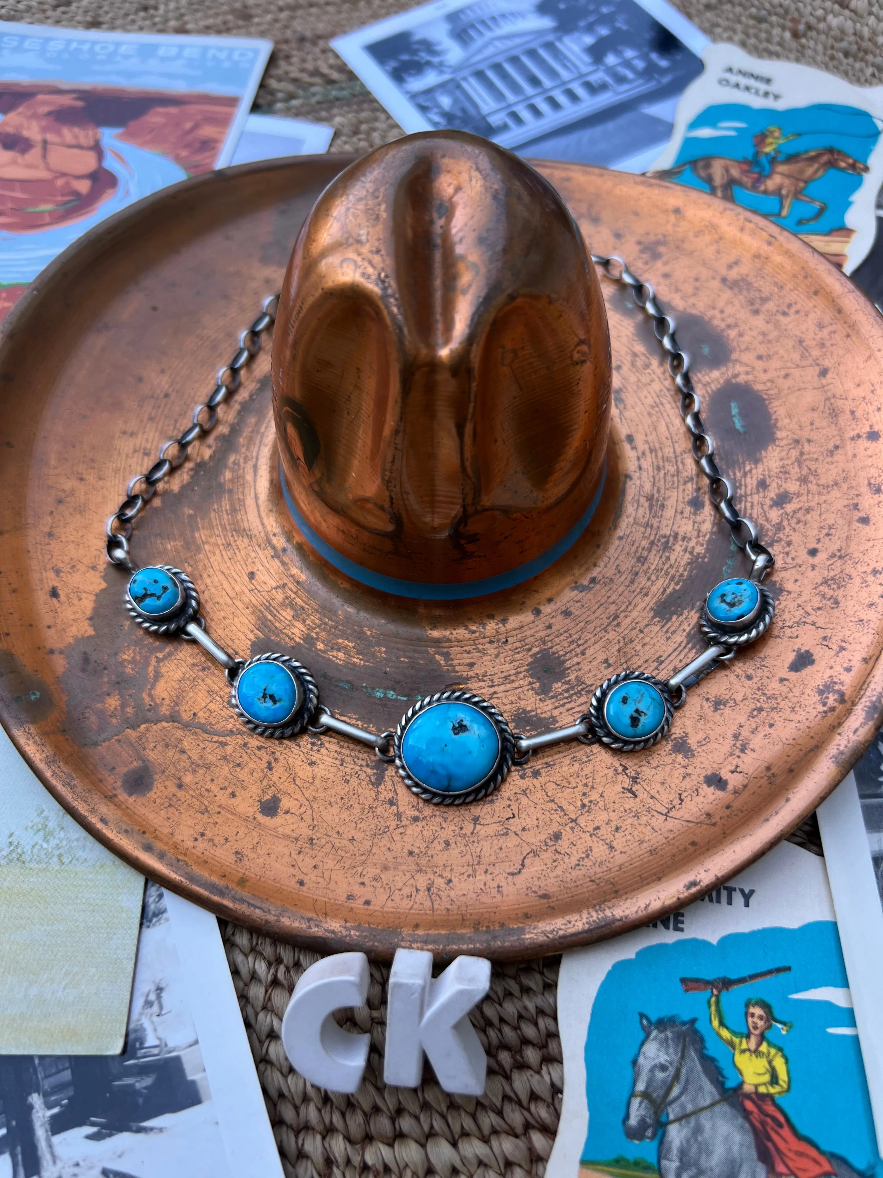 Turquoise Nugget Choker