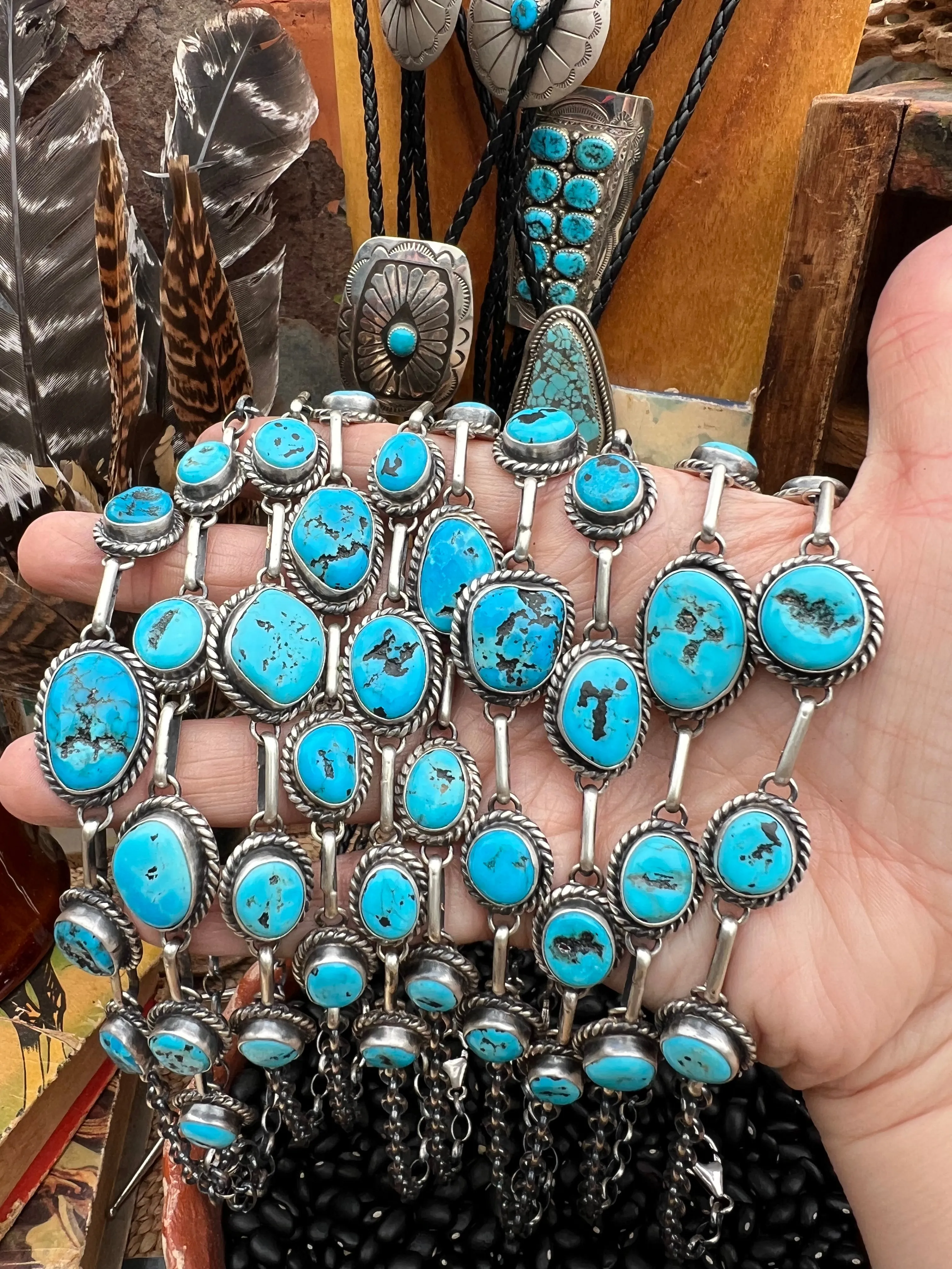 Turquoise Nugget Choker