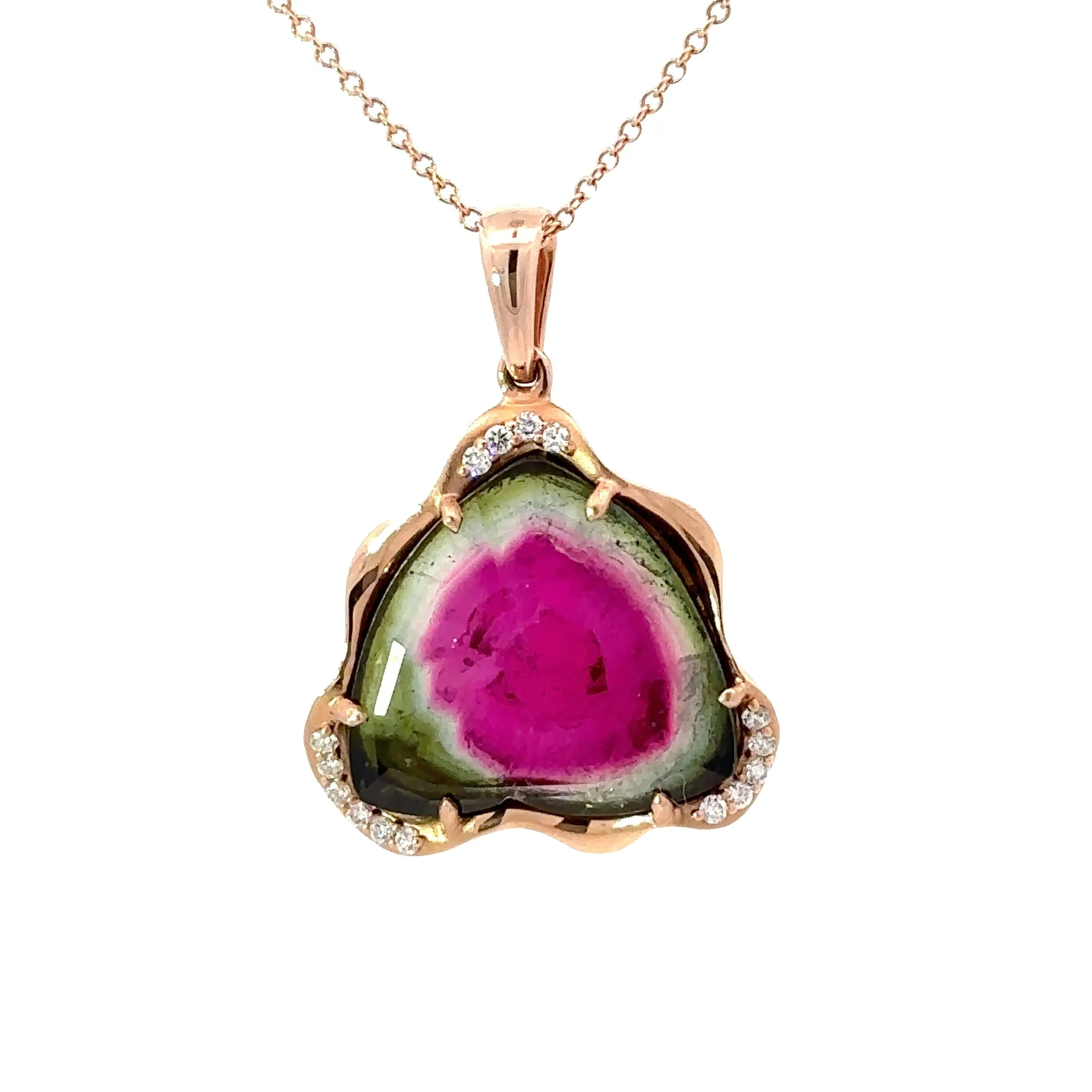 Watermelon Tourmaline Pendant